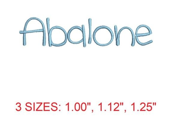 Abalone Font: A Timeless Choice for Embroidery Enthusiasts