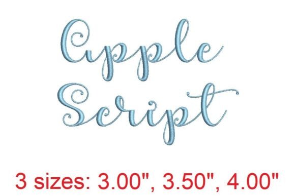 Apple Script Embroidery Font: A Timeless Addition to Your Sewing Projects