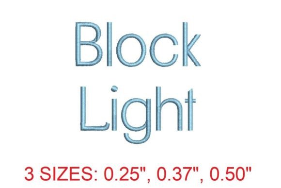 Block Light Embroidery Font: A Modern Solution for Contemporary Stitching
