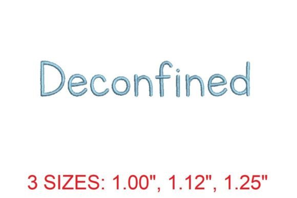 Deconfined Font: A Versatile Tool for Modern Embroidery Design