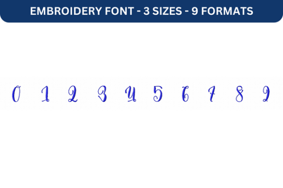 Discover the Beauty of Melany Script Font Number 0 to 9