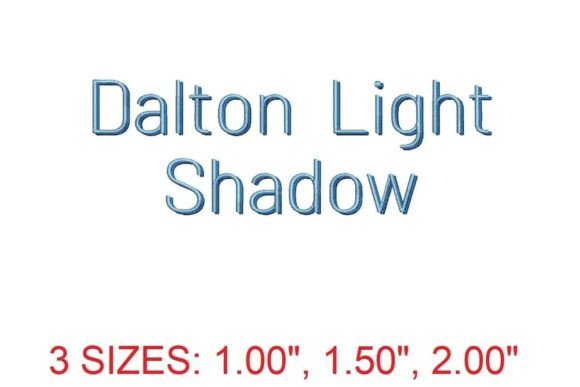 Discover the Dalton Light Shadow Embroidery Font for Stunning Text Designs