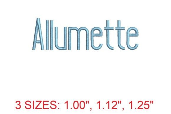 Discover the Exquisite Allumette Embroidery Font