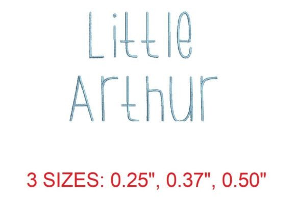 Discover the Whimsical Charm of Little Arthur Embroidery Font