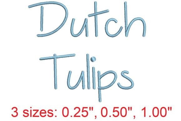 Elevate Your Embroidery Projects with the Captivating Dutch Tulips Font