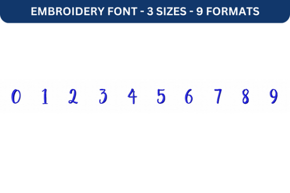 Exploring the Versatility of Sugar Plums Font Number 0 to 9 in Embroidery Design