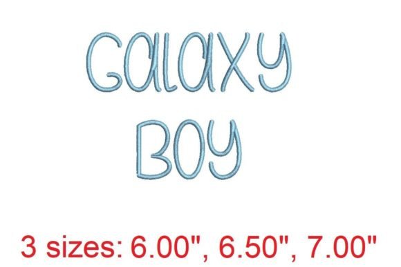 Galaxy Boy: A Cosmic Embroidery Font for Creative Expression