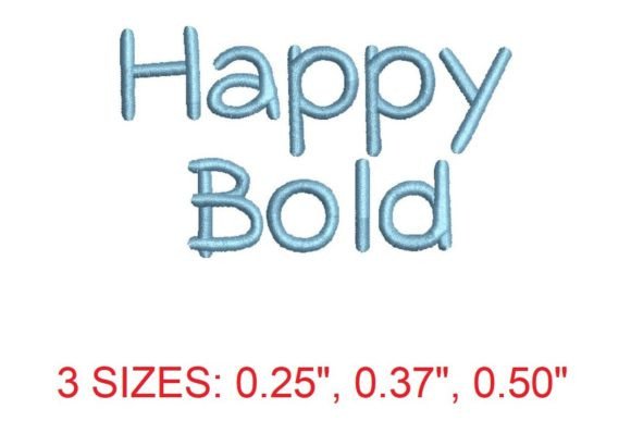 Happy Bold Embroidery Font – Elevate Your Projects with Vibrant Designs