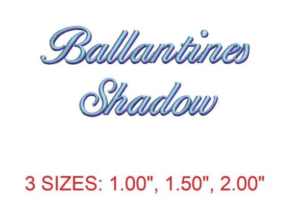 Introducing the Captivating Ballantines Shadow Embroidery Font