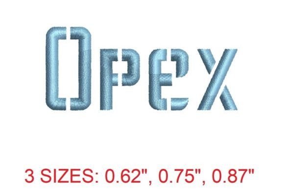 Introducing the Captivating Opex Embroidery Font