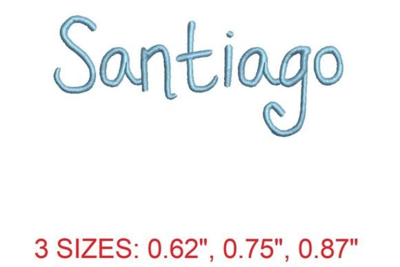 Introducing the Captivating “Santiago” Embroidery Font