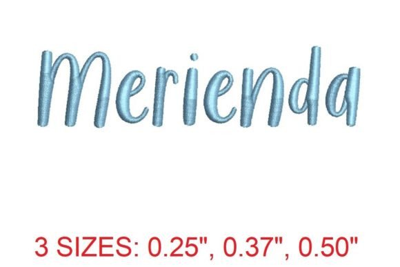 Introducing the Delightful Merienda Embroidery Font
