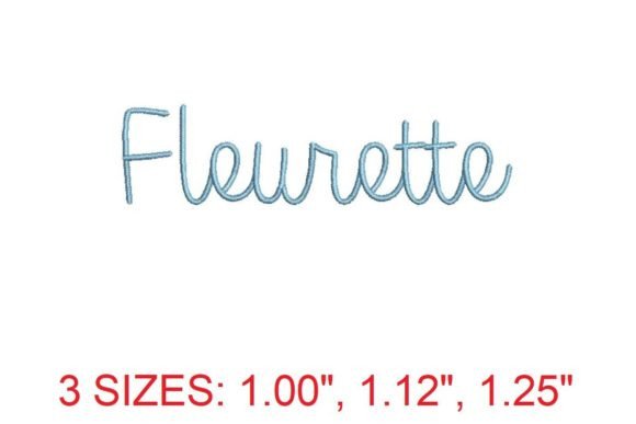 Introducing the Fleurette Embroidery Font: A Delicate Touch for Your Projects