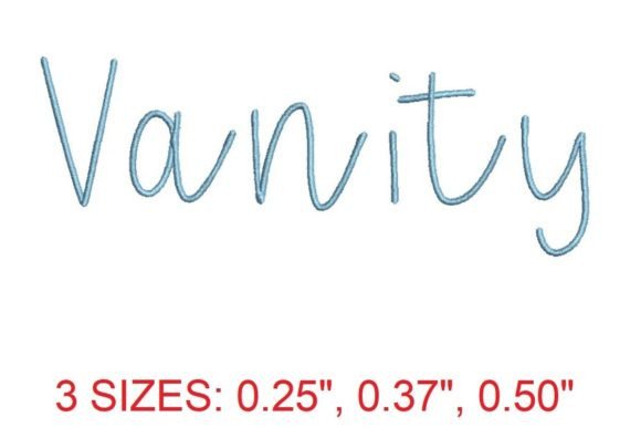 Introducing the Glamorous Vanity Embroidery Font