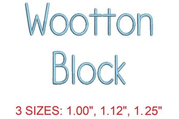 Introducing the Striking Wootton Block Embroidery Font