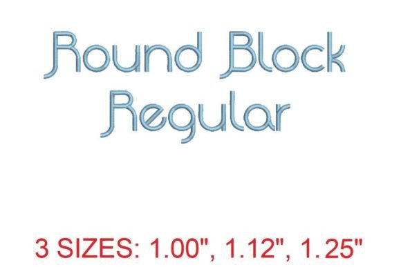 Mastering Embroidery Design with Round Block Regular Font