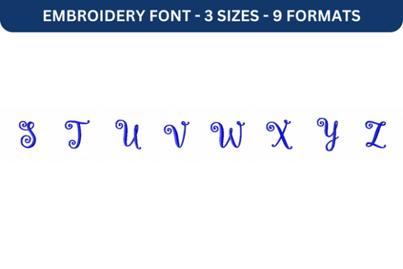 Mastering Lettres Douces Font Upper S to Z for Embroidery Design