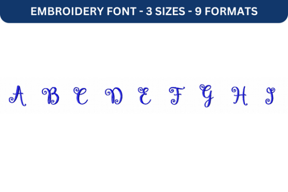 Mastering the Art of Embroidery with Lettres Douces Font Upper a to I