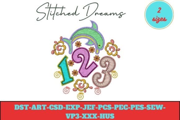Numbers Dolphin Embroidery: A Whimsical Fusion of Creativity and Craft
