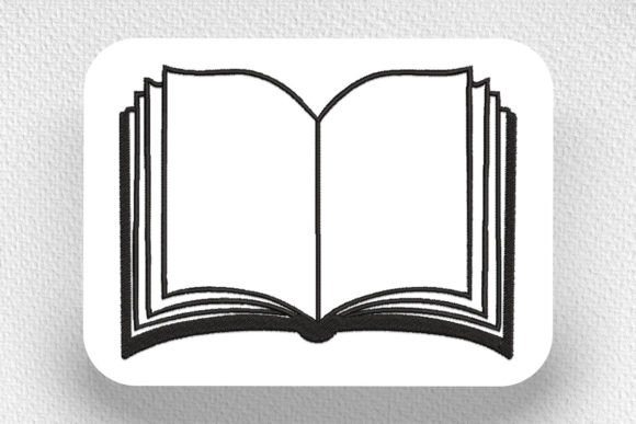 Open Book Embroidery Design: A Versatile Creative Asset for Craft Enthusiasts