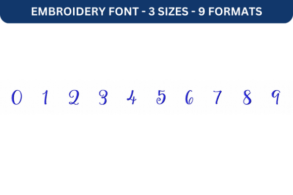 Storybook Font Number 0 to 9: A Versatile Embroidery Font for Creative Expression