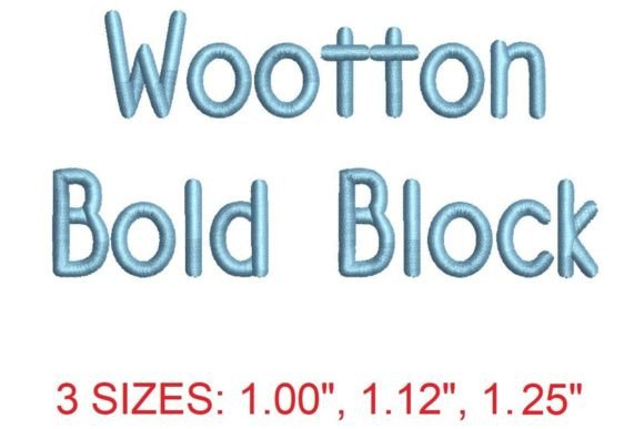 Wootton Block Bold Embroidery Font: A Powerful Tool for Creative and Professional Use
